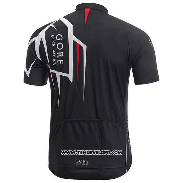2017 Maillot Ciclismo Gore Bike Wear Power Adrenaline Noir Manches Courtes et Cuissard